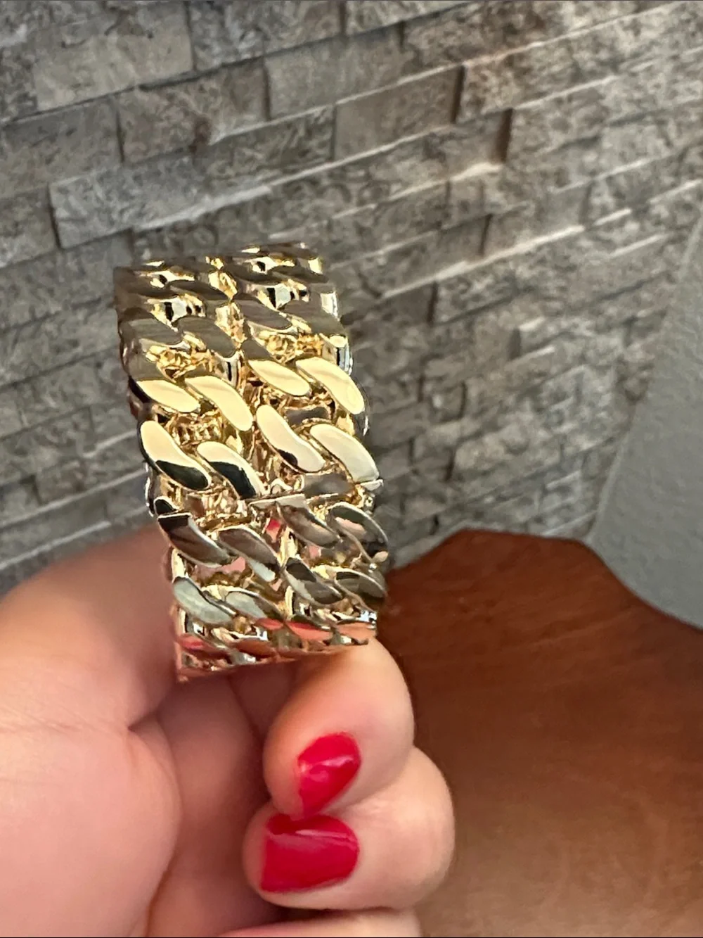 Fashion Jewelry Gold Multi-Row Chain Bracelet